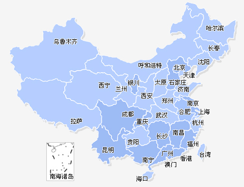 全国省会图